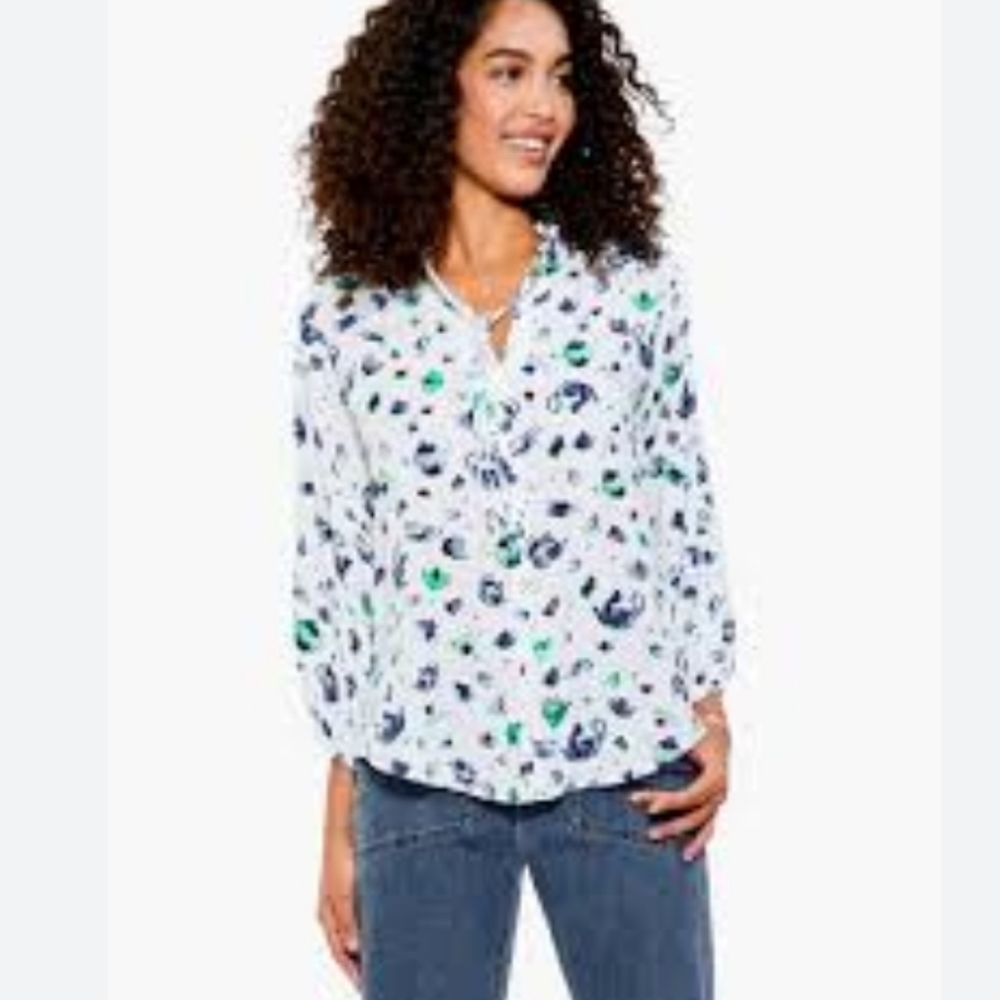 Nic & Zoe NWT Festive Party Shirt